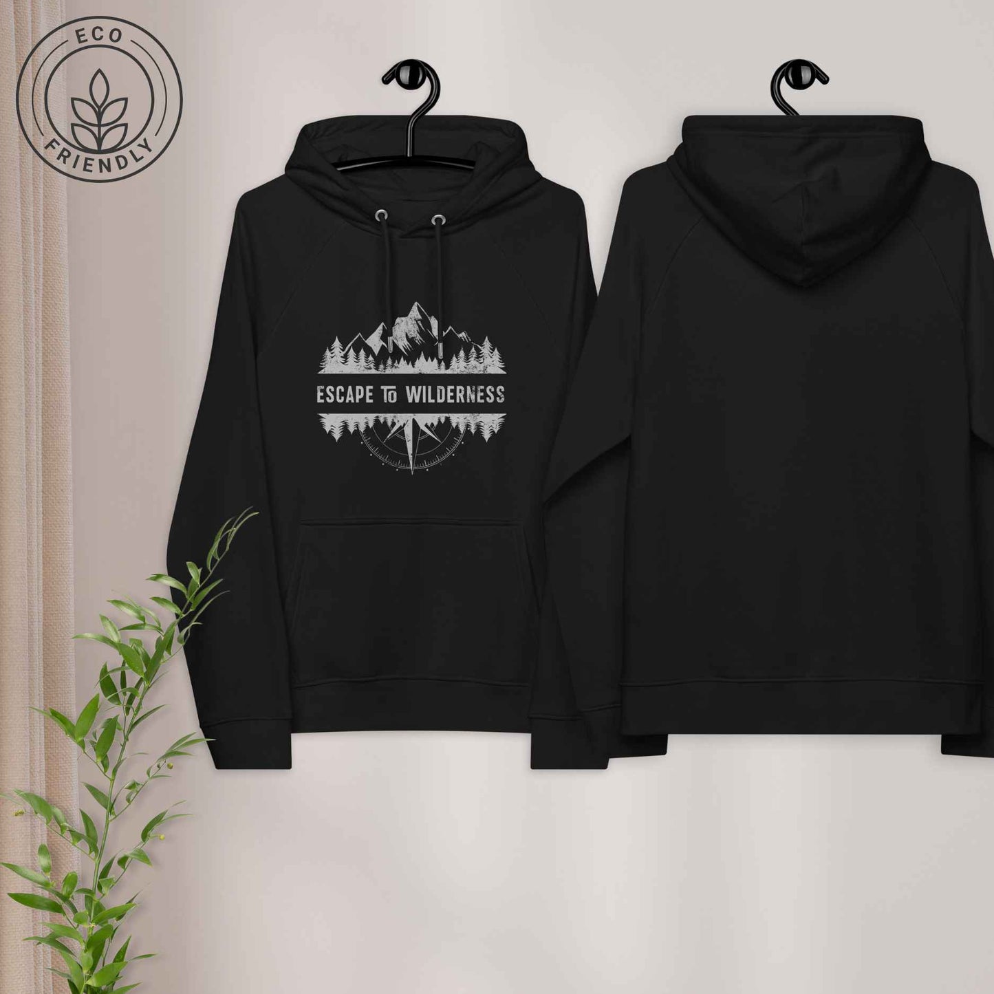 ESCAPE TO WILDERNESS Unisex Eco-Friendly Hoodie