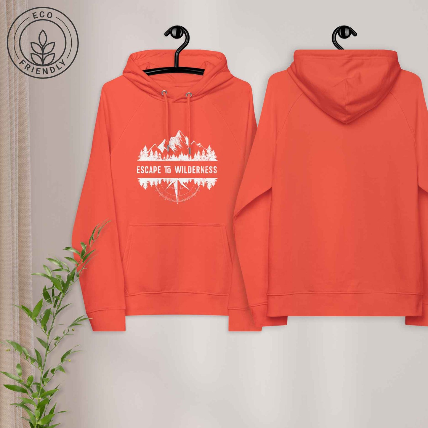 ESCAPE TO WILDERNESS Unisex Eco-Friendly Hoodie
