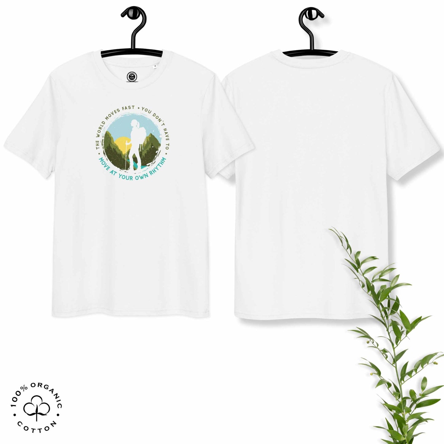 MOVE AT YOUR OWN RHYTHM Women's Organic Cotton T-Shirt