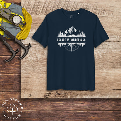 ESCAPE TO WILDERNESS Men's Organic Cotton T-shirt