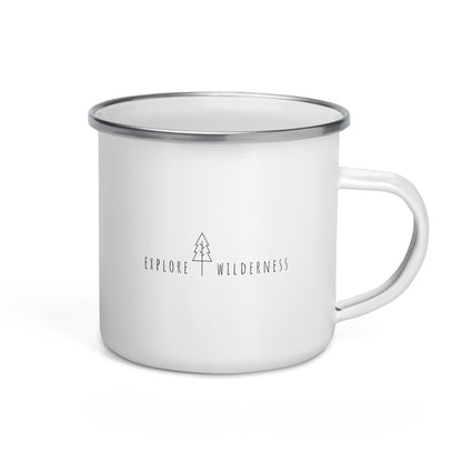 Explore Wilderness Enamel Mug - Mountain Adventure