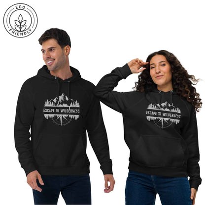 ESCAPE TO WILDERNESS Unisex Eco-Friendly Hoodie