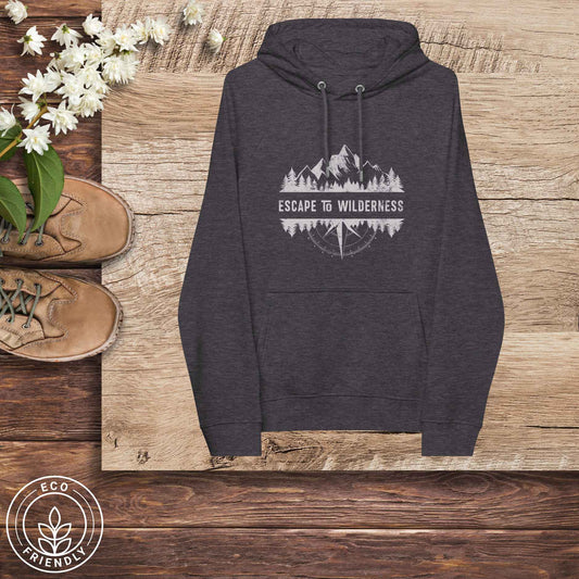 ESCAPE TO WILDERNESS Unisex Eco-Friendly Hoodie