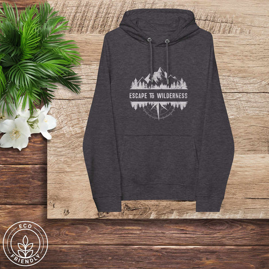 ESCAPE TO WILDERNESS Unisex Eco-Friendly Hoodie