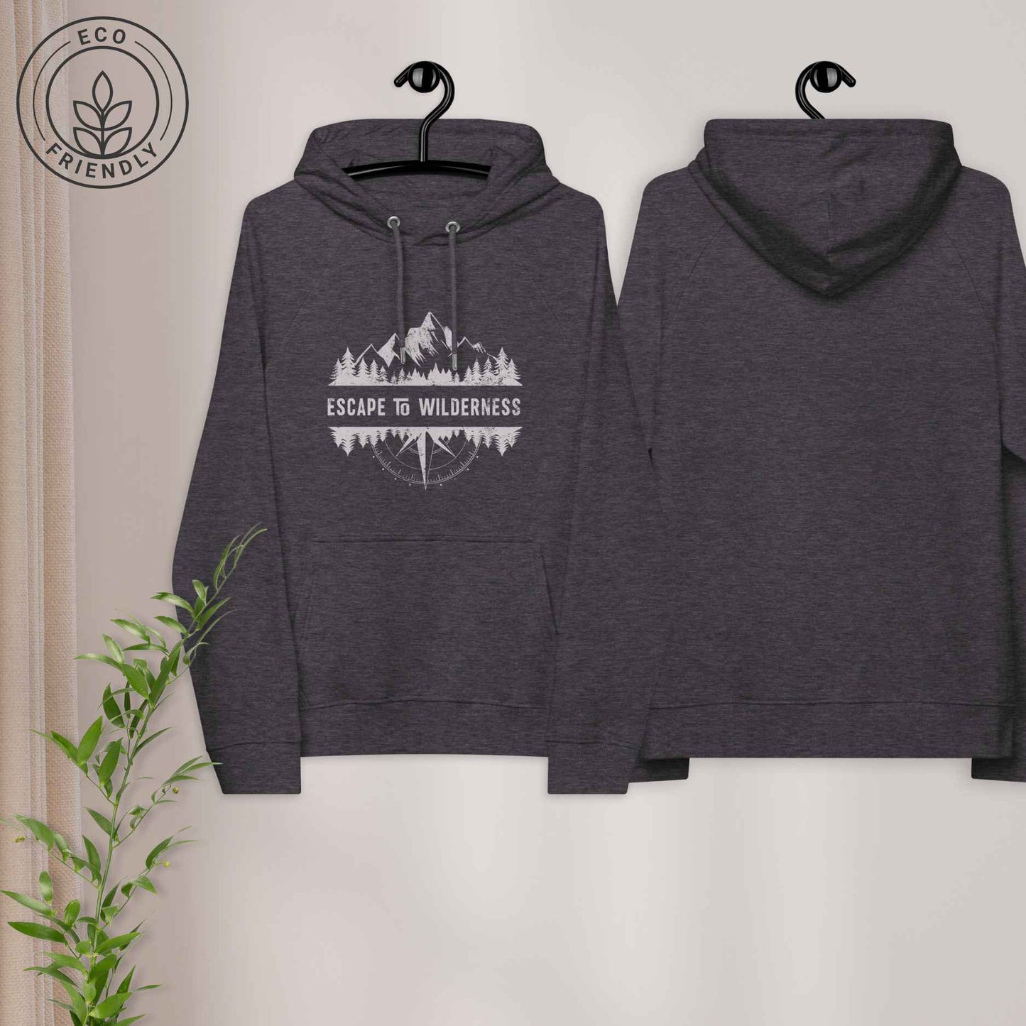 ESCAPE TO WILDERNESS Unisex Eco-Friendly Hoodie