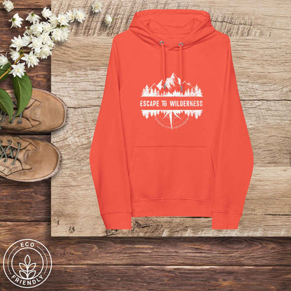 ESCAPE TO WILDERNESS Unisex Eco-Friendly Hoodie