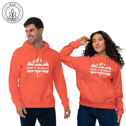 ESCAPE TO WILDERNESS Unisex Eco-Friendly Hoodie