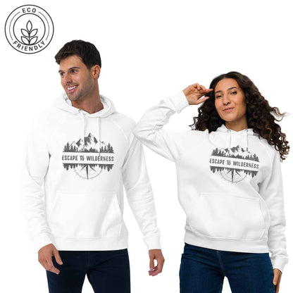 ESCAPE TO WILDERNESS Unisex Eco-Friendly Hoodie