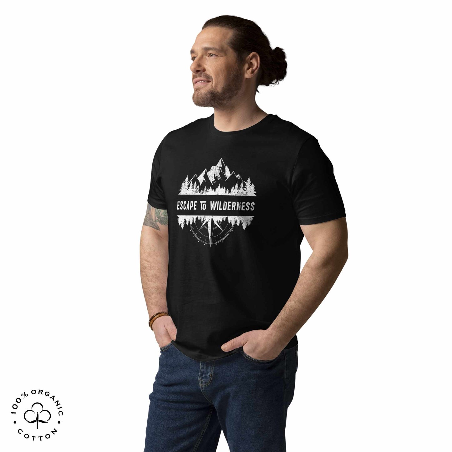 ESCAPE TO WILDERNESS Men's Organic Cotton T-shirt
