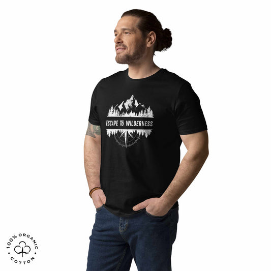 ESCAPE TO WILDERNESS Men's Organic Cotton T-shirt