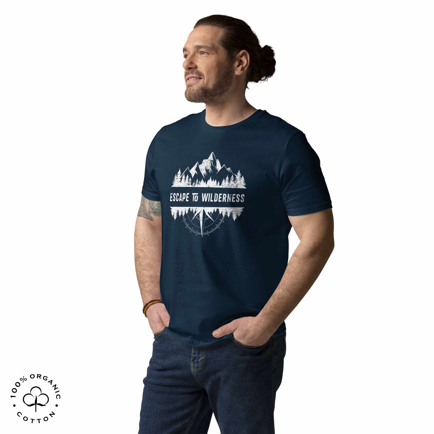 ESCAPE TO WILDERNESS Men's Organic Cotton T-shirt