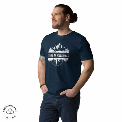 ESCAPE TO WILDERNESS Men's Organic Cotton T-shirt