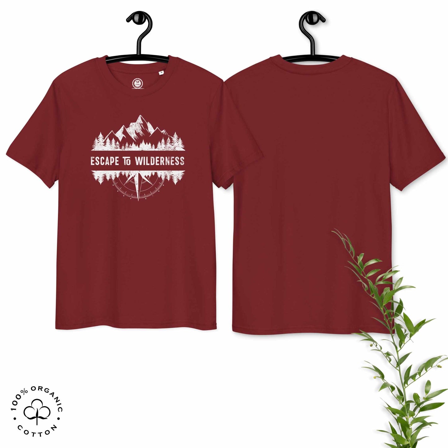 ESCAPE TO WILDERNESS Men's Organic Cotton T-shirt