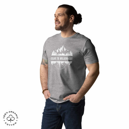 ESCAPE TO WILDERNESS Men's Organic Cotton T-shirt