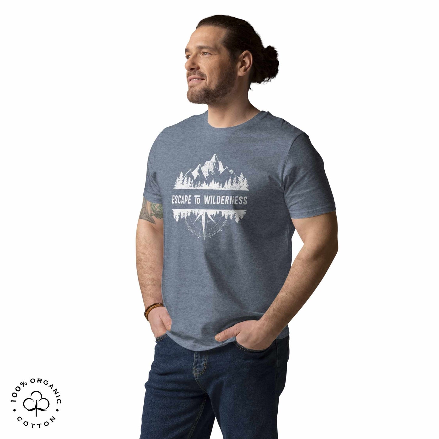ESCAPE TO WILDERNESS Men's Organic Cotton T-shirt