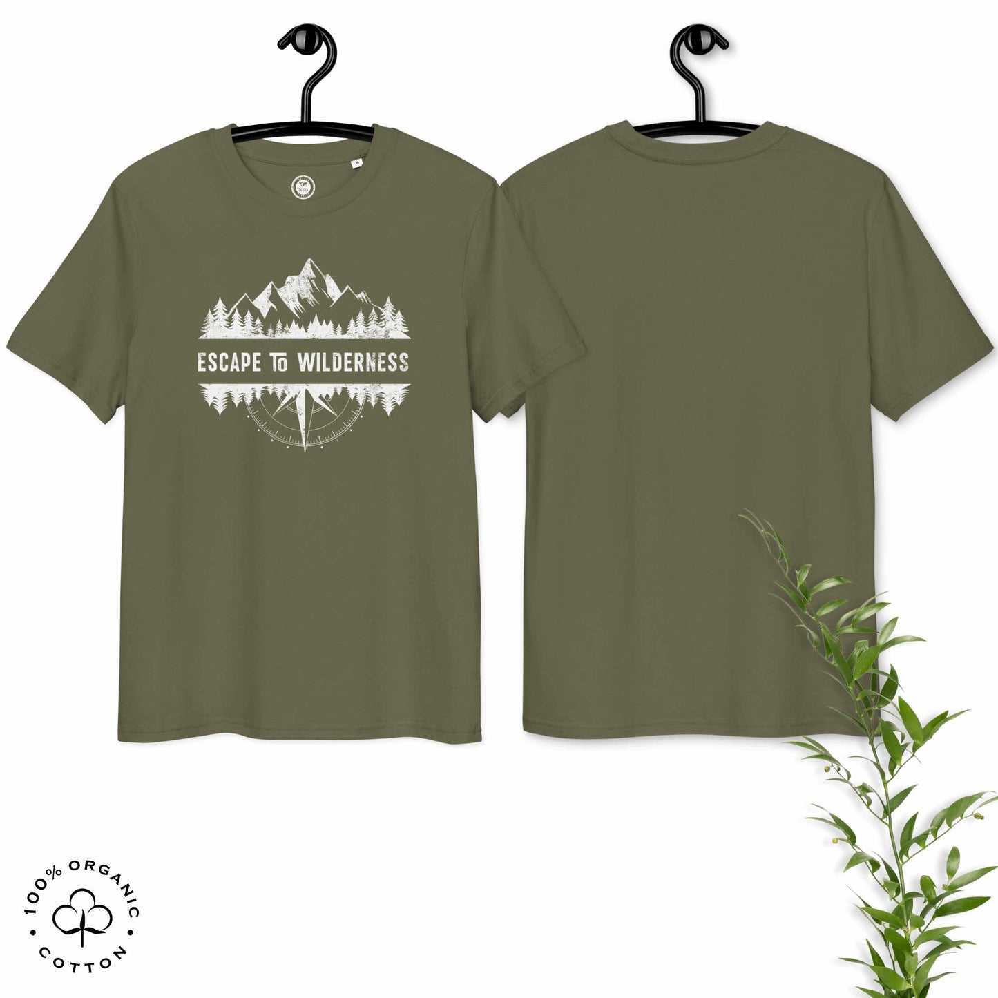 ESCAPE TO WILDERNESS Men's Organic Cotton T-shirt