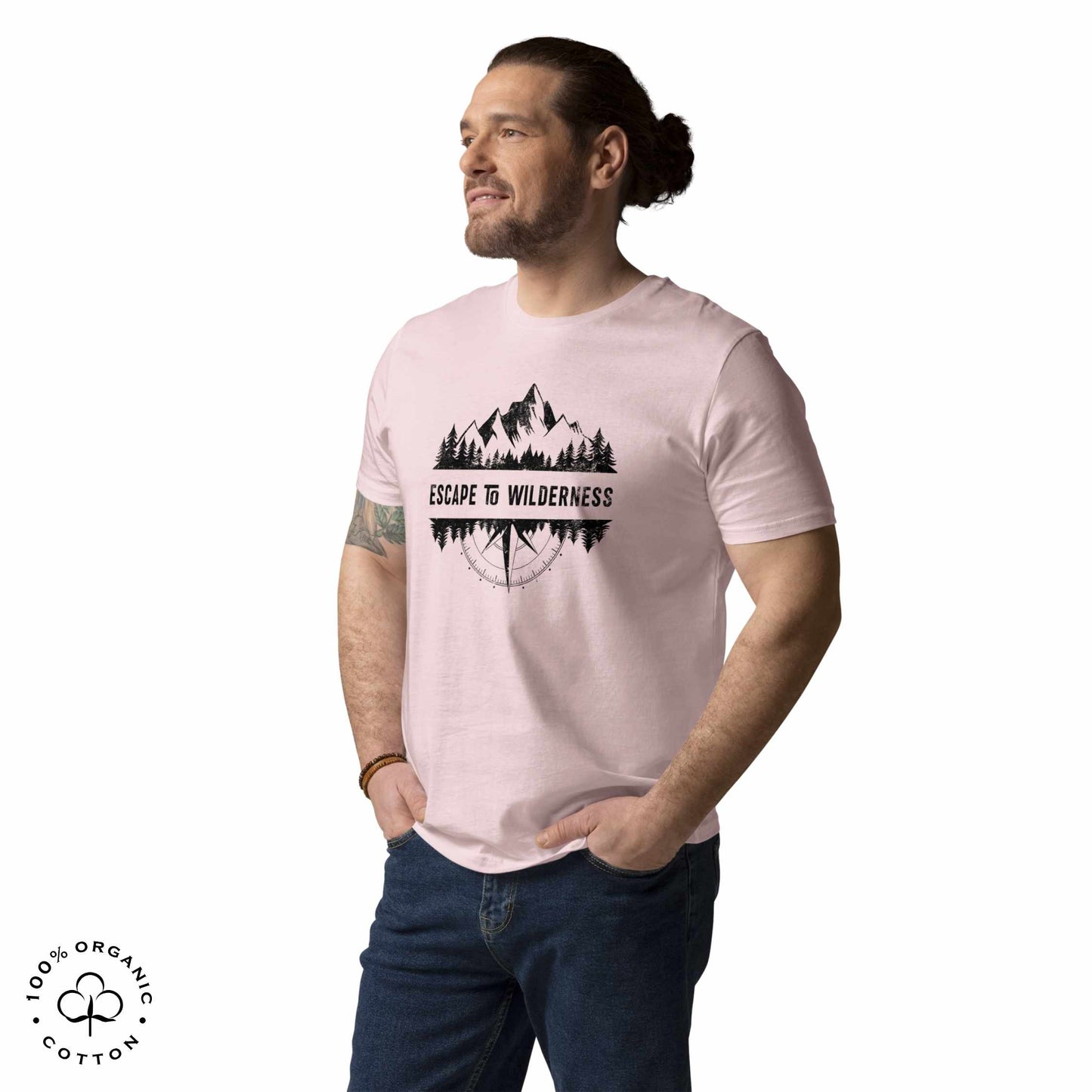 ESCAPE TO WILDERNESS Men's Organic Cotton T-shirt