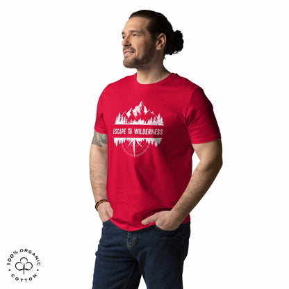 ESCAPE TO WILDERNESS Men's Organic Cotton T-shirt