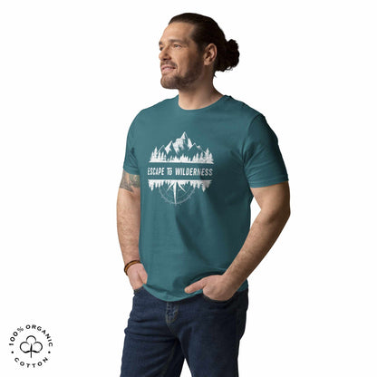 ESCAPE TO WILDERNESS Men's Organic Cotton T-shirt