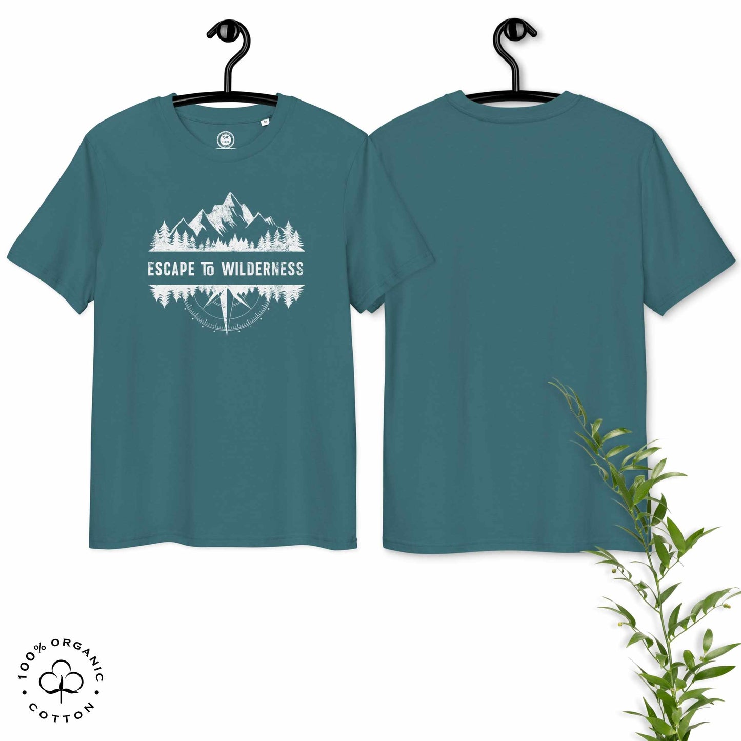 ESCAPE TO WILDERNESS Men's Organic Cotton T-shirt