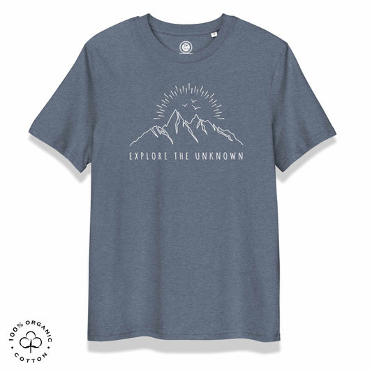 EXPLORE THE UNKNOWN Organic Cotton Unisex t-shirt