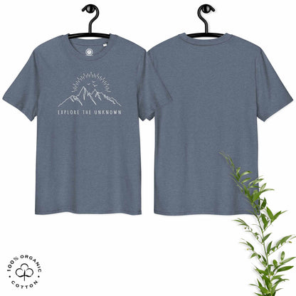 EXPLORE THE UNKNOWN Organic Cotton Unisex t-shirt