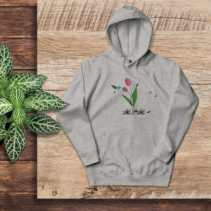 FRESH FEELING Unisex Hoodie Floral Design