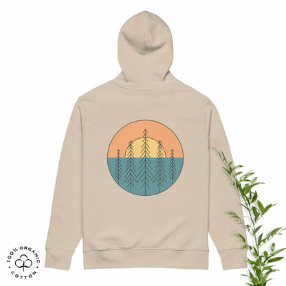 INNER NATURE Sun-and-tree Unisex Organic Cotton Hoodie