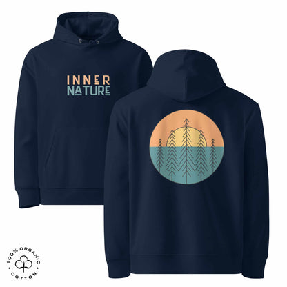 INNER NATURE Sun-and-tree Unisex Organic Cotton Hoodie