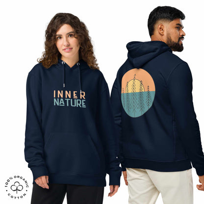 INNER NATURE Sun-and-tree Unisex Organic Cotton Hoodie