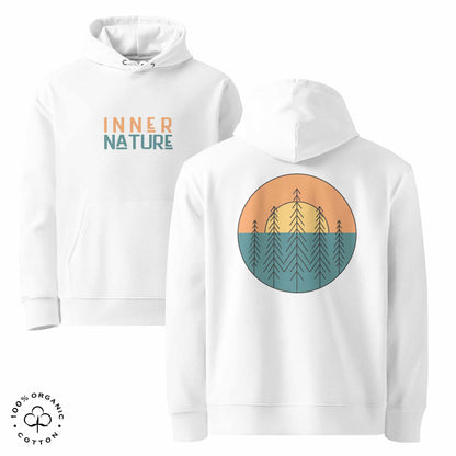 INNER NATURE Sun-and-tree Unisex Organic Cotton Hoodie