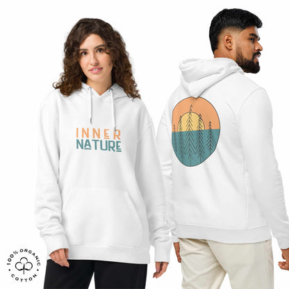 INNER NATURE Sun-and-tree Unisex Organic Cotton Hoodie