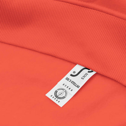  orange eco hoodie with 'Keep it Wild' bold and deer, mountain, forest graphic design