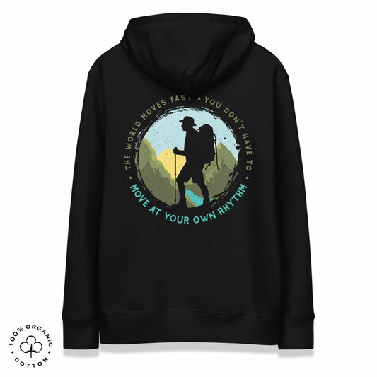 MOVE AT YOUR OWN RHYTHM Men's Organic Cotton Hoodie