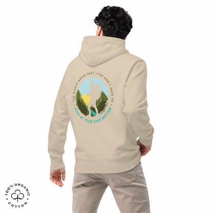 MOVE AT YOUR OWN RHYTHM Men's Organic Cotton Hoodie