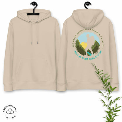 MOVE AT YOUR OWN RHYTHM Men's Organic Cotton Hoodie