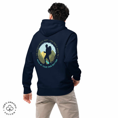 MOVE AT YOUR OWN RHYTHM Men's Organic Cotton Hoodie
