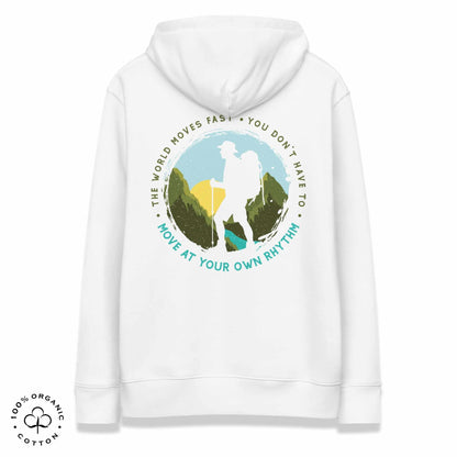 MOVE AT YOUR OWN RHYTHM Men's Organic Cotton Hoodie