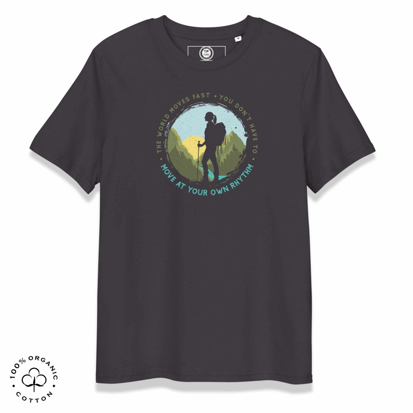 MOVE AT YOUR OWN RHYTHM Women's Organic Cotton T-Shirt