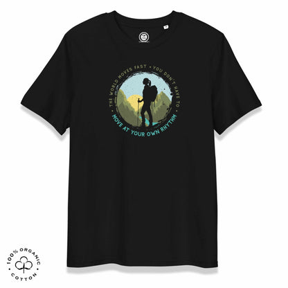 MOVE AT YOUR OWN RHYTHM Women's Organic Cotton T-Shirt