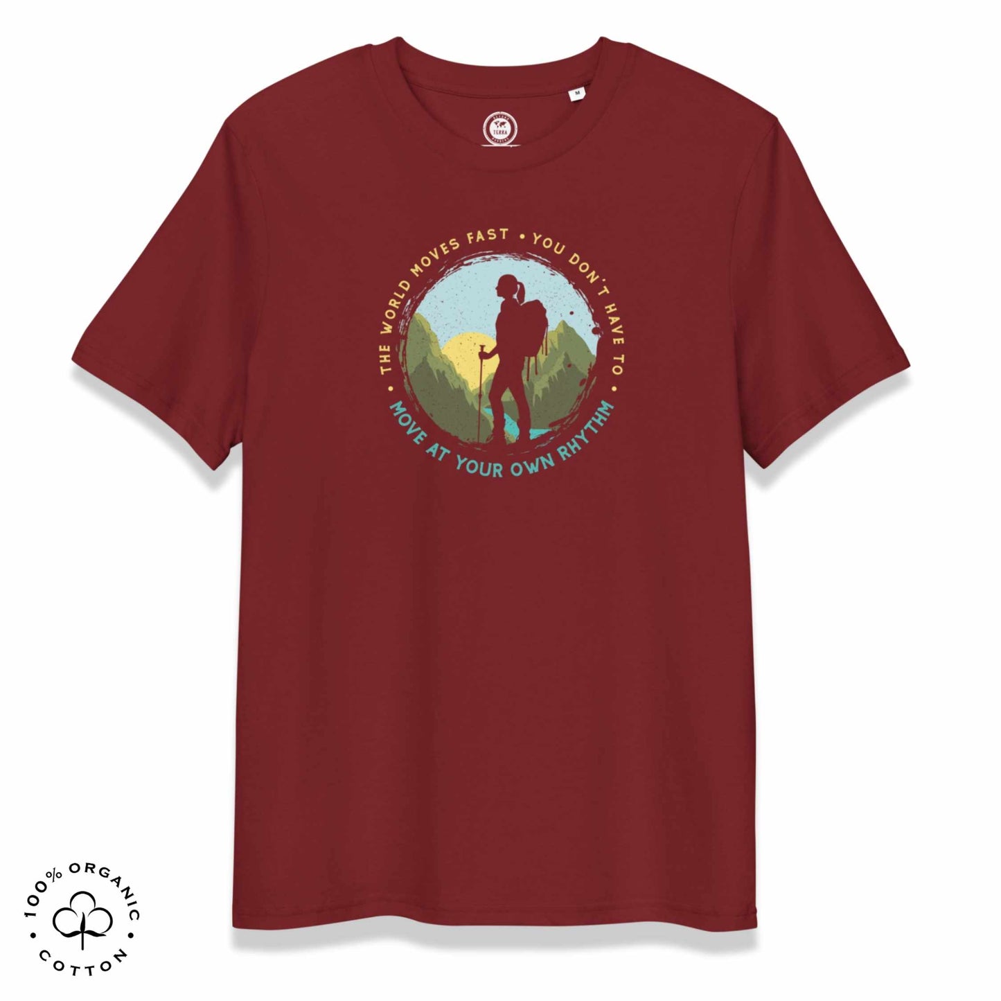 MOVE AT YOUR OWN RHYTHM Women's Organic Cotton T-Shirt