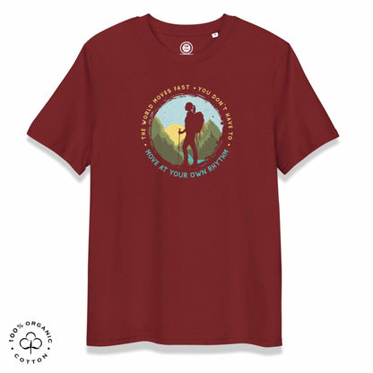 MOVE AT YOUR OWN RHYTHM Women's Organic Cotton T-Shirt