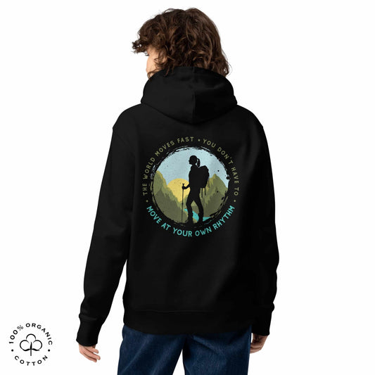 MOVE AT YOUR OWN RHYTHM Women's Organic Cotton Hoodie
