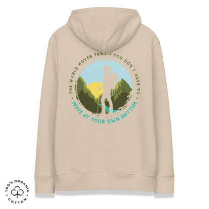 MOVE AT YOUR OWN RHYTHM Women's Organic Cotton Hoodie