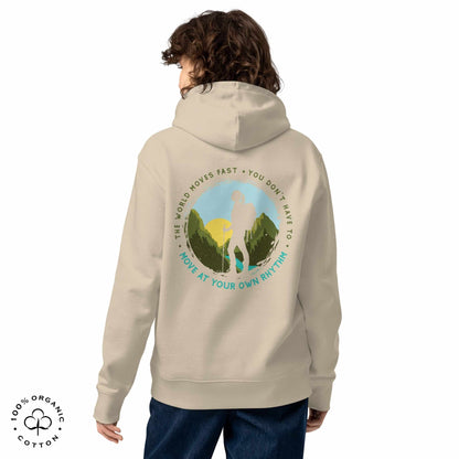 MOVE AT YOUR OWN RHYTHM Women's Organic Cotton Hoodie
