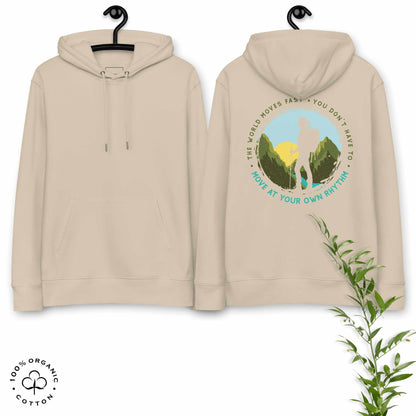 MOVE AT YOUR OWN RHYTHM Women's Organic Cotton Hoodie
