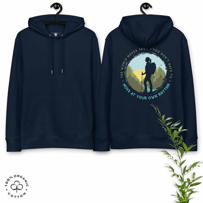 MOVE AT YOUR OWN RHYTHM Women's Organic Cotton Hoodie