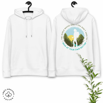 MOVE AT YOUR OWN RHYTHM Women's Organic Cotton Hoodie