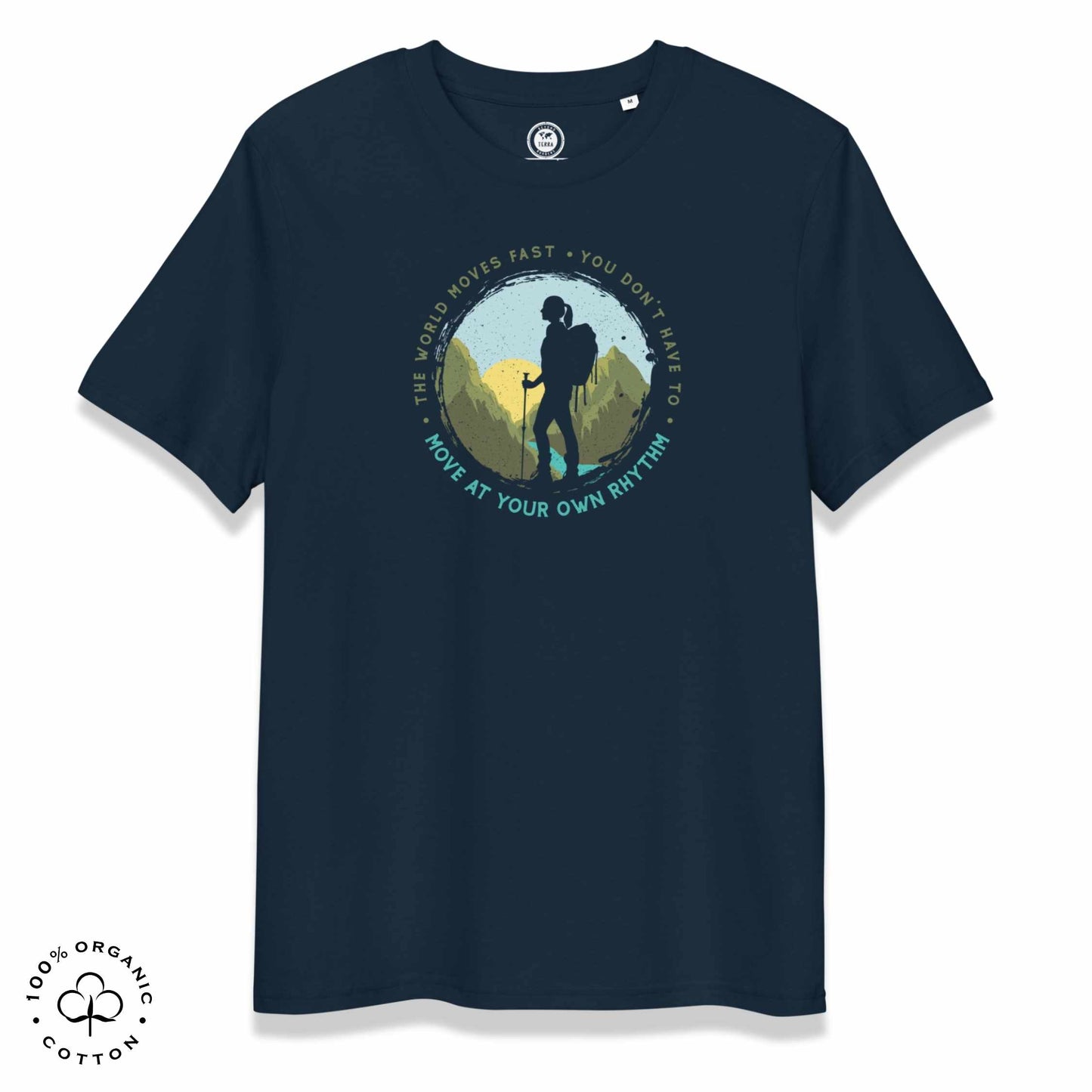 MOVE AT YOUR OWN RHYTHM Women's Organic Cotton T-Shirt