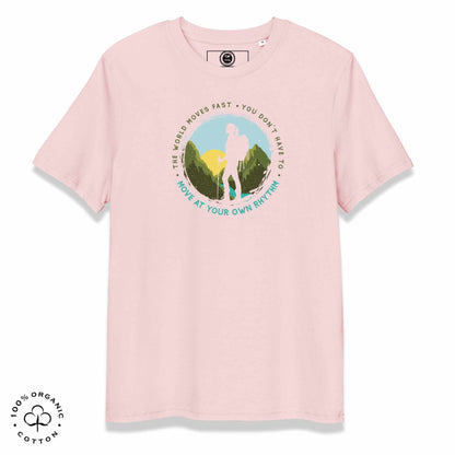 MOVE AT YOUR OWN RHYTHM Women's Organic Cotton T-Shirt